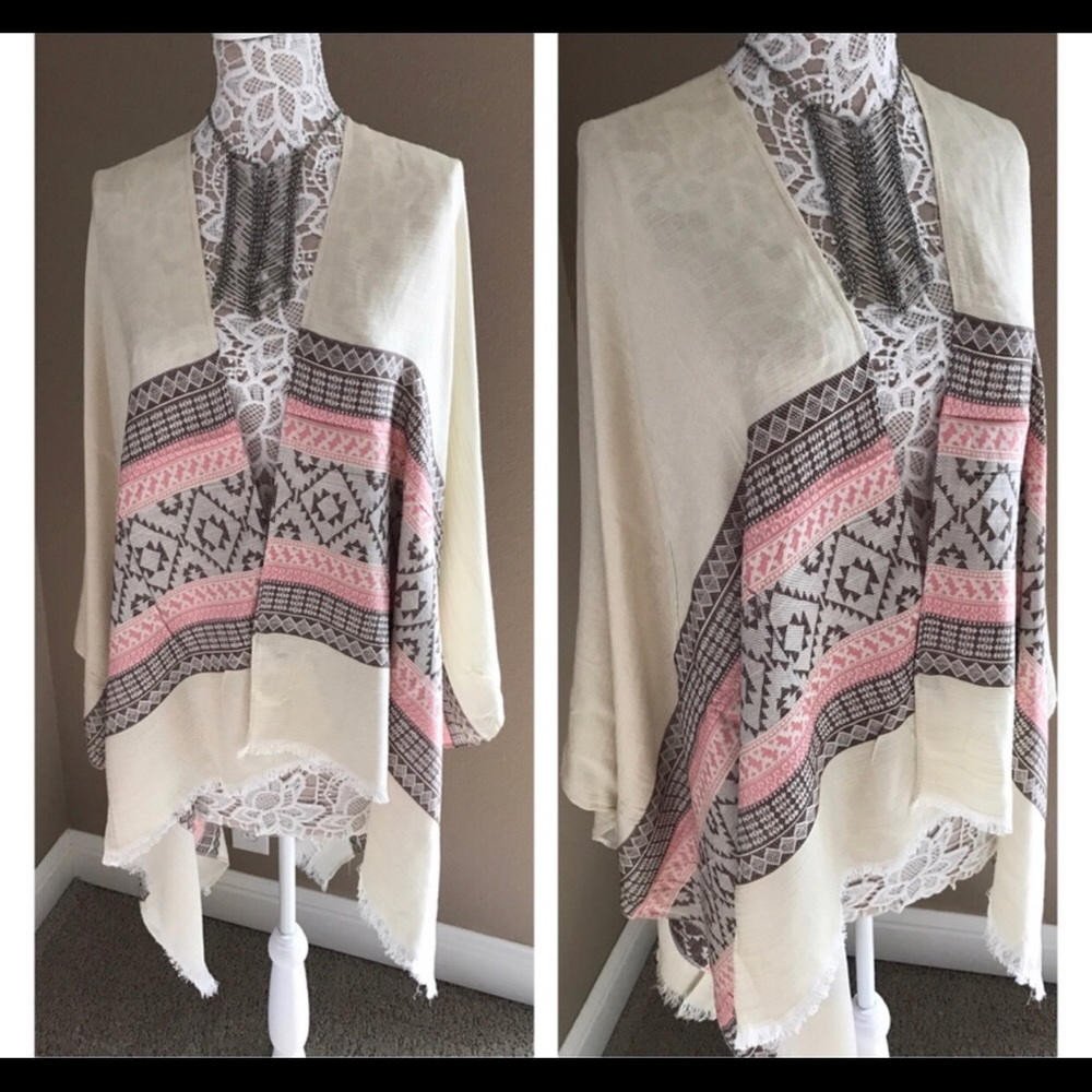🆓BUY 2 GET 1 FREE Tribal Cardigan Wrap - Picture 4 of 4